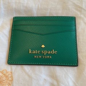 Brand New✨ Kate Spade Emerald Green Card Holder